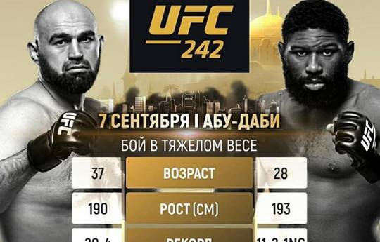 Абдурахимов vs Блейдс на UFC 242