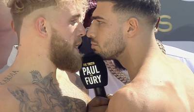 Jake Paul and Tommy Fury weigh in