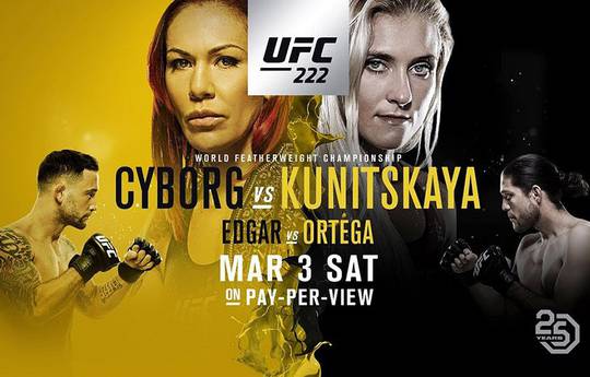 Результаты турнира UFC 222