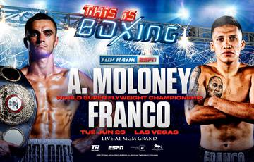 Moloney vs Franco. Where to watch live
