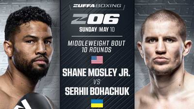 Serhii Bohachuk vs. Shane Mosley Jr. Set for Zuffa Boxing 6: A Las Vegas Test With Real Middleweight Stakes