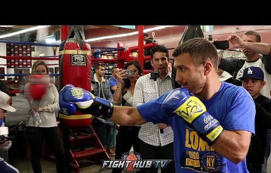 Lomachenko held media training before the fight with Rigondeaux