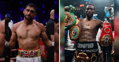 Amir Khan revela la sorprendente elección entre Canelo y Crawford: "Está a otro nivel"