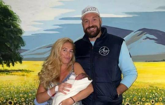 Fury became a father for the seventh time