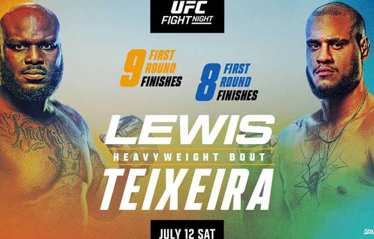 Lewis versloeg Teixeira en andere resultaten van het UFC op ESPN 70 toernooi