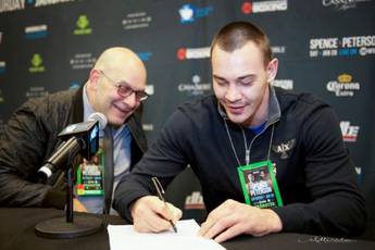 Teslenko signed a contract with Lou DiBella