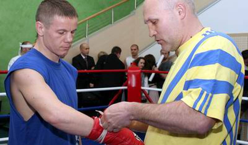 Юрий Нужненко во время открытой тренировки