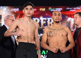 What time is the Art Barrera Jr. vs Michael Portales fight tonight? Start time, ring walks, running order