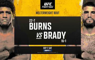 Whittaker predijo el ganador de la pelea Burns vs. Brady