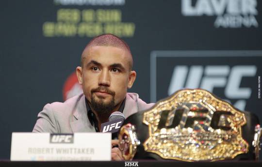 Whittaker hospitalized, fight with Gastelum canceled