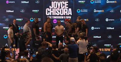 Resultados del pesaje Joe Joyce vs Derek Chisora