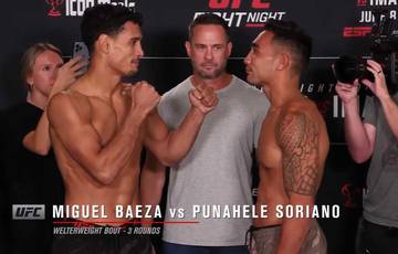 A quelle heure est l'UFC sur ESPN 57 ce soir ? Baeza vs Soriano - Heures de début, horaires, carte de combat