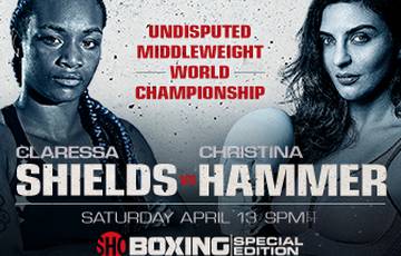 Shields vs Hammer. Where to watch live