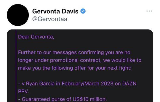 Davis opens up about Hearn's offer to fight Garcia