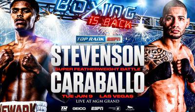 Stevenson vs Caraballo. Where to watch live