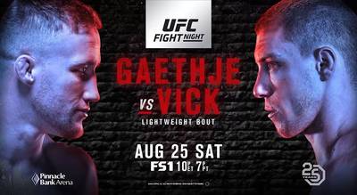 UFC Fight Night 135: Gaethje vs Vick. Where to watch live