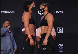 Brekhus and McCaskill make weight before the bout for four titles