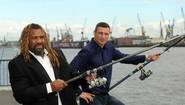 Виталий Кличко и Шеннон Бриггс на рыбалке в Гамбурге