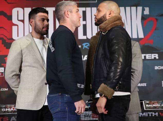 Eubank Jr y Smith dan una rueda de prensa antes de la revancha