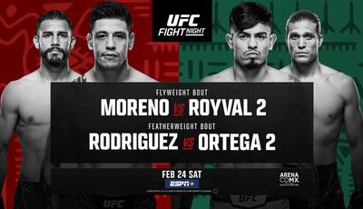 UFC Fight Night 237: Royval besiegt Moreno und andere Turnierergebnisse