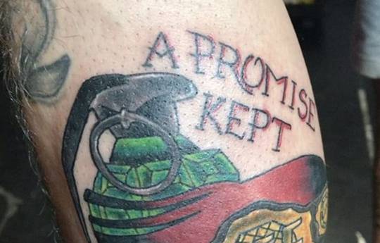 Коди Гарбрандт сделал татуировку в честь завоевания пояса (фото)