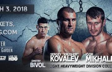 Kovalev vs Mikhalkin, Bivol vs Barrera. Live, where to watch online