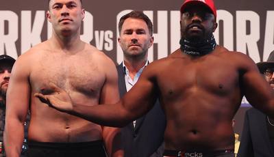 Chisora ​​and Parker were weighed
