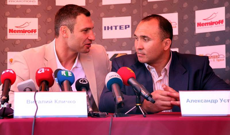 Виталий Кличко и Александр Устинов на пресс-конференции посвященной предстоящему 26 июня турниру в Одессе