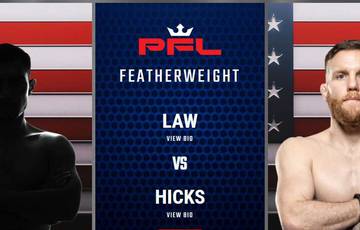 PFL 7 : Law vs Hicks - Date, heure de début, carte de combat, lieu