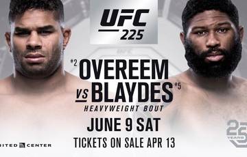Overeem and Blaydes to meet at UFC 225