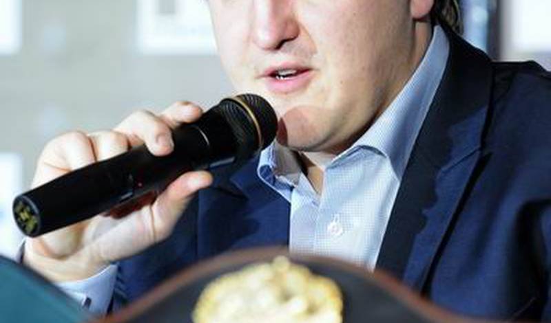 Александр Красюк на пресс-конференции в Харькове