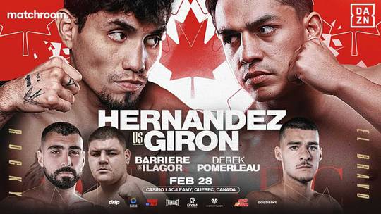 Eduardo Hernandez vs Rene Tellez Giron - Lista completa de combates, horario, orden de combate