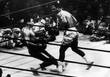 Мухаммед Али во время 15-го раунда в поединке против Джо Фрейзера на арене Madison Square Gardens в Нью-Йорке, март 1971