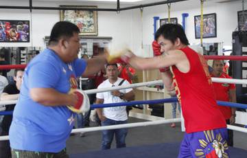 Pacquiao starts training with Buboy