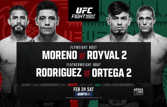 UFC Fight Night 237: Royval besiegt Moreno und andere Turnierergebnisse