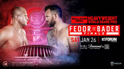 Bellator 214: Fedor Emelianenko - Ryan Bader. Where to watch live