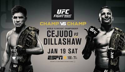 UFC on ESPN +1: Cejudo - Dillashaw. Where to watch live
