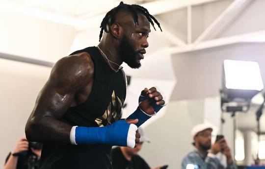 Wilder celebró una sesión de entrenamiento abierta