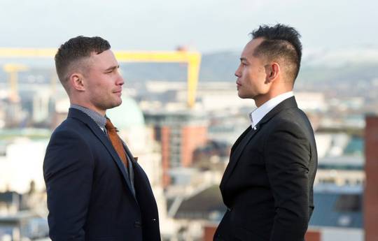 Frampton and Donaire meet in Belfast (photo)