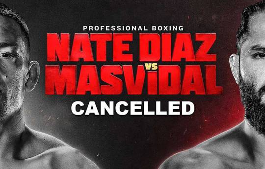 The Diaz-Masvidal rematch has been postponed.
