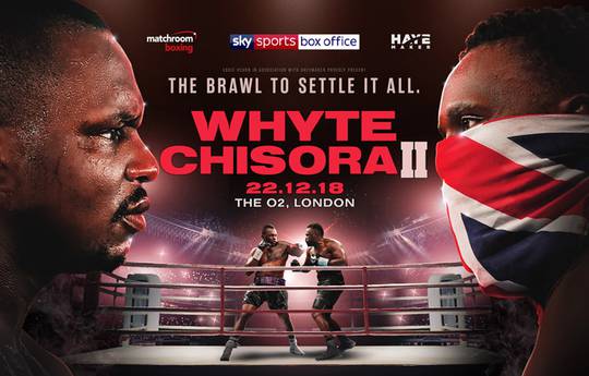 Whyte vs Chisora 2. Where to watch live