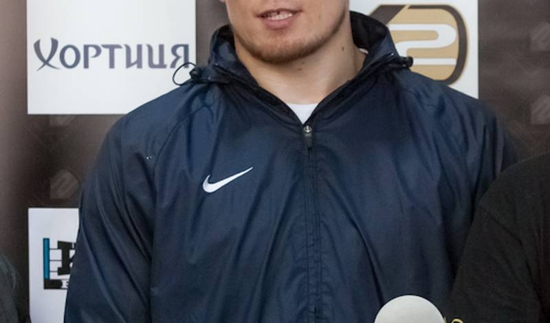 Александр Усик на открытой тренировке