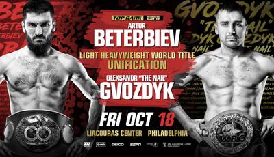 Beterbiev vs Gvozdyk on October 18 officially