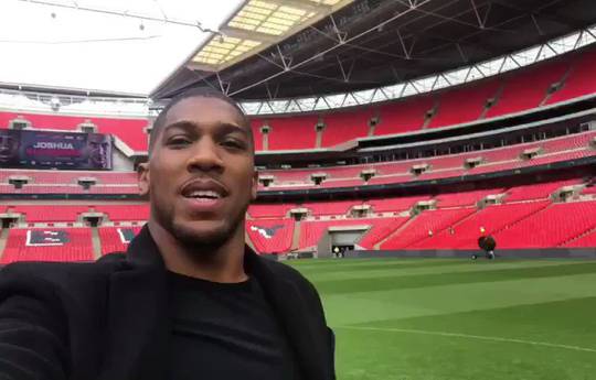 Joshua and Klitschko met at Wembley one year after the fight (video)