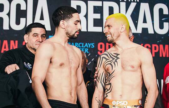 Garcia and Redkach make weight