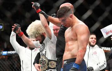 "Was on a roll from the win." Iaquinta recalled the fight with Khabib