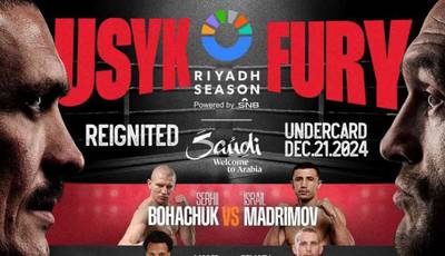 Usyk vs. Fury: boxing night undercard