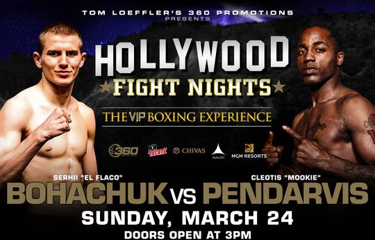 Bohachuk vs Pendarvis. Where to watch live