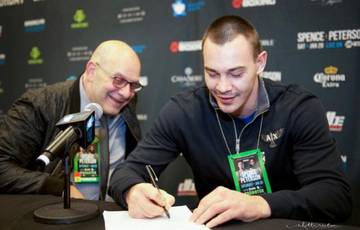 Teslenko signed a contract with Lou DiBella