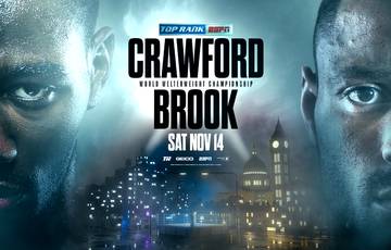 Crawford vs Brook. Where to watch live